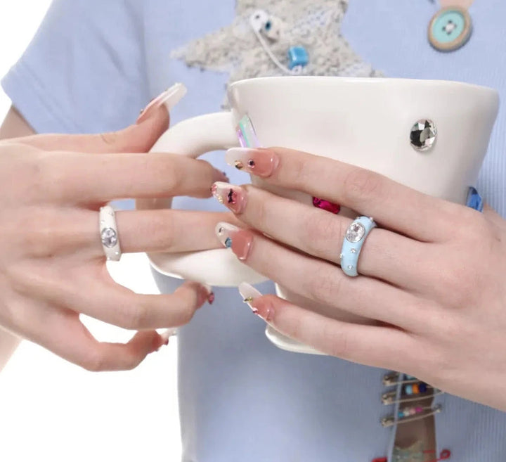 Wide Zircon Ring