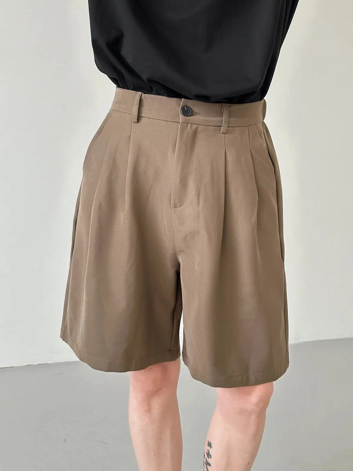 Wide-leg Casual Suit Shorts