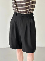 Wide-leg Casual Suit Shorts