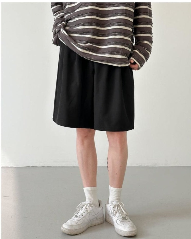 Wide-leg Casual Suit Shorts