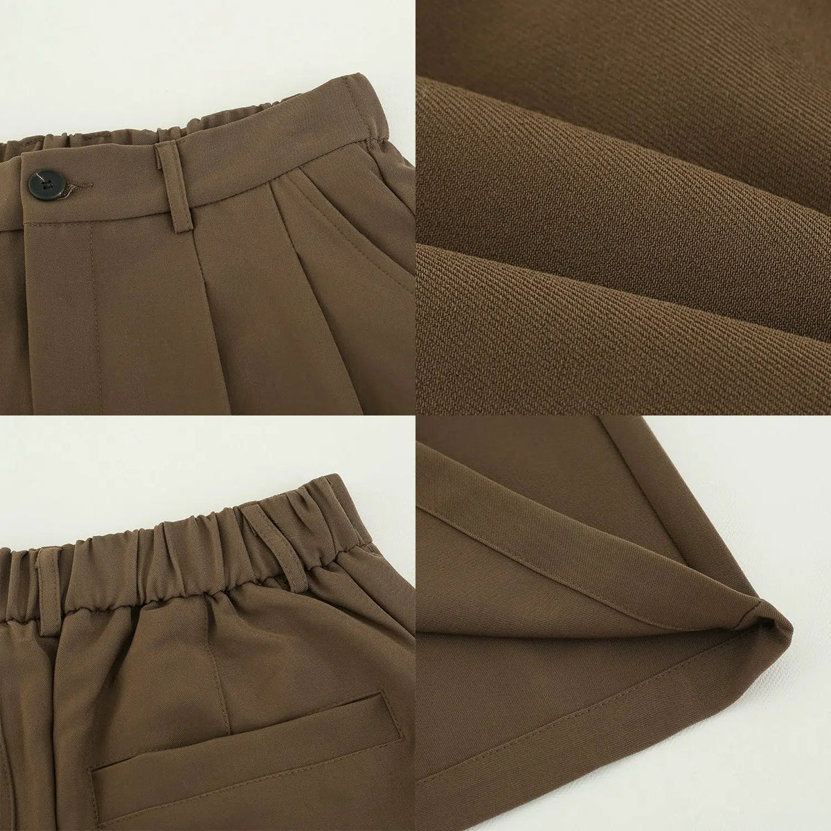 Wide-leg Casual Suit Shorts