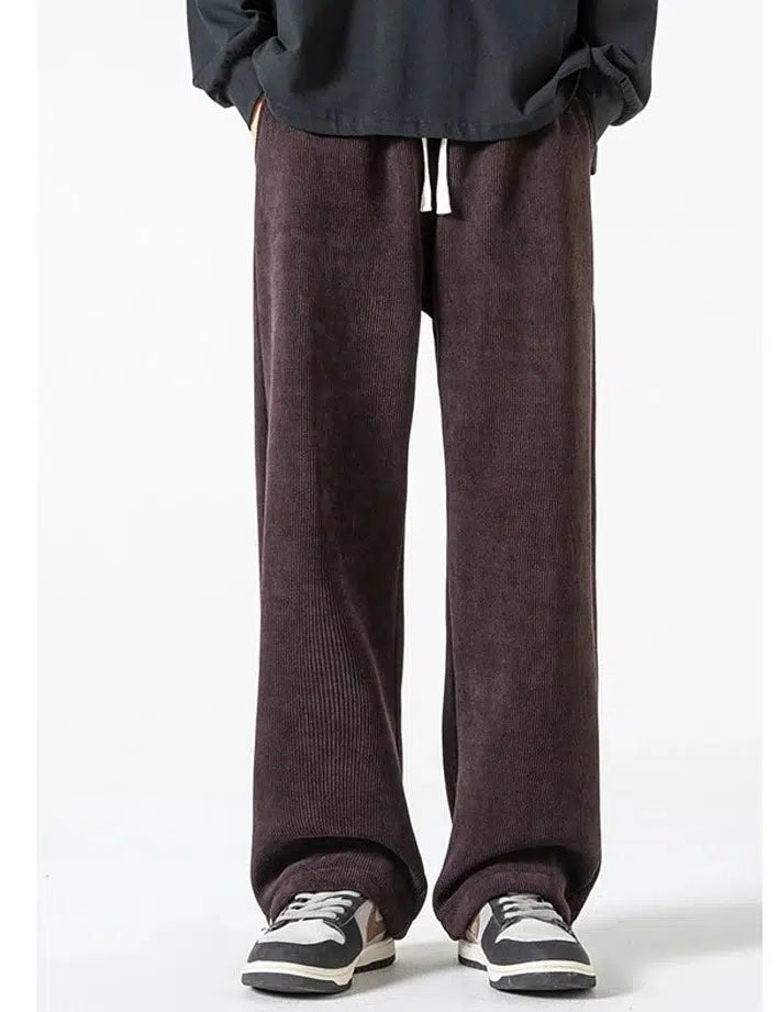 Wide-leg Drawstring Sweatpants