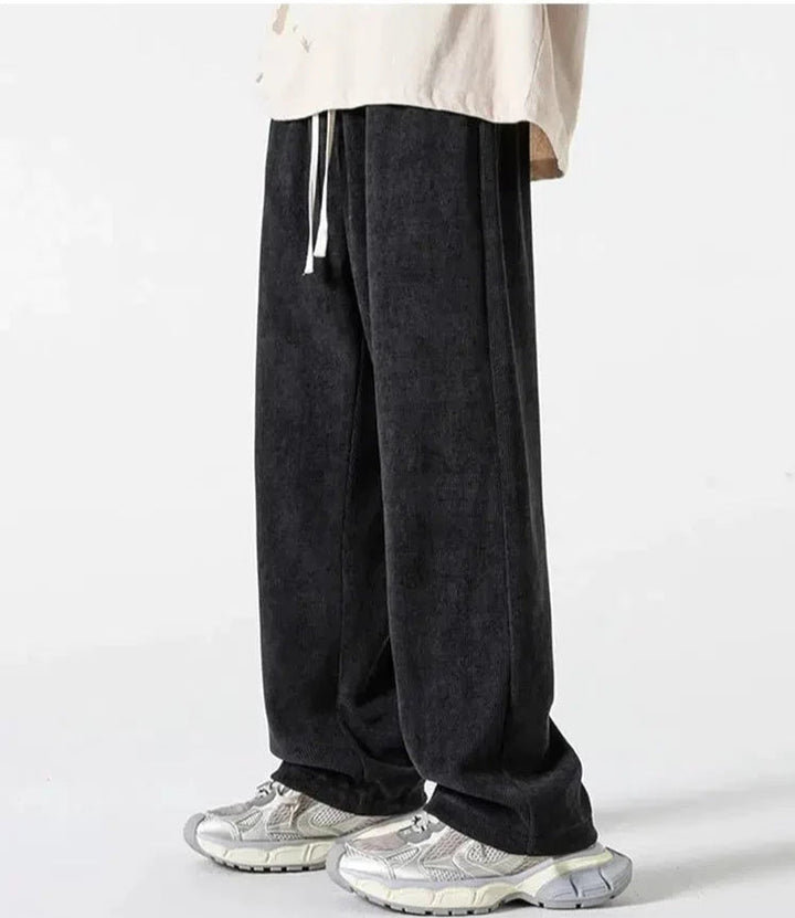 Wide-leg Drawstring Sweatpants