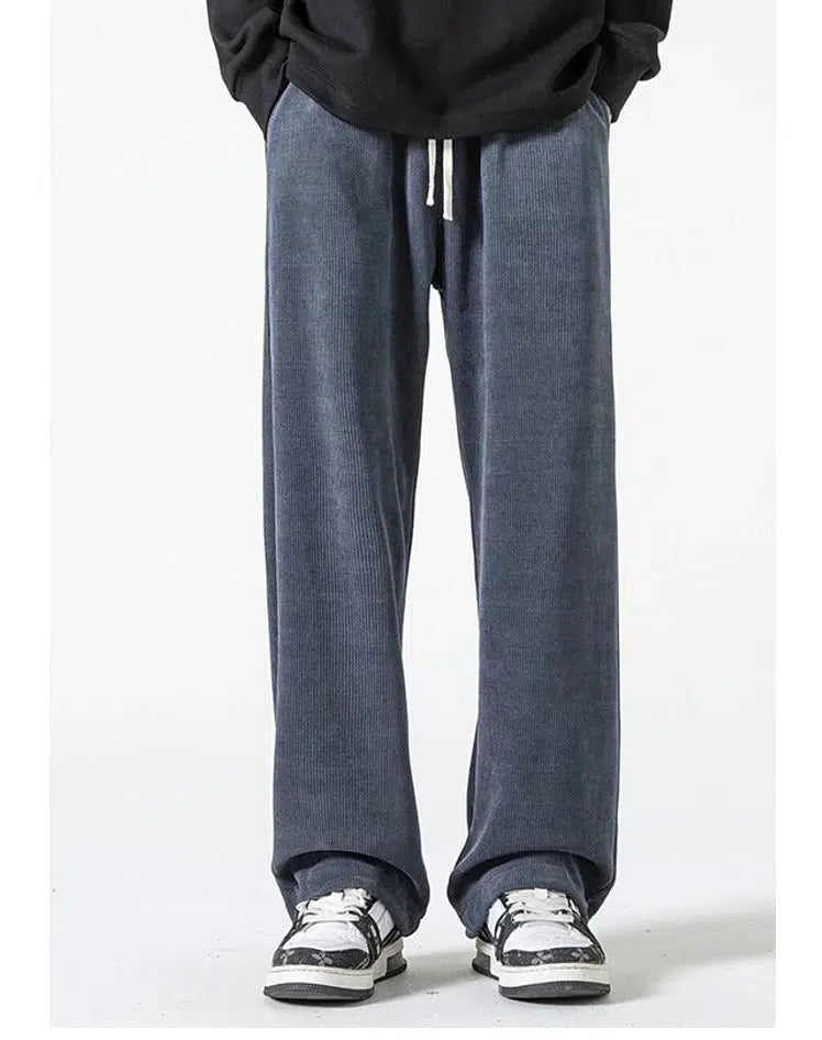 Wide-leg Drawstring Sweatpants