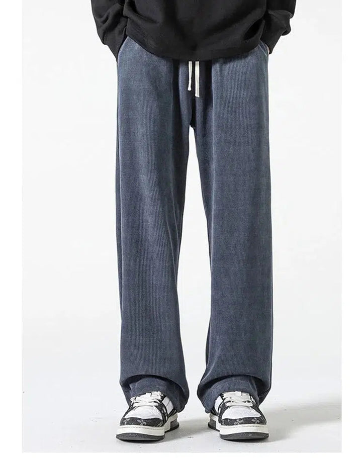 Wide-leg Drawstring Sweatpants