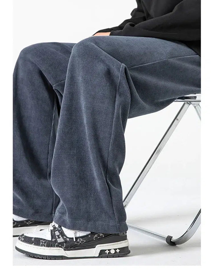 Wide-leg Drawstring Sweatpants