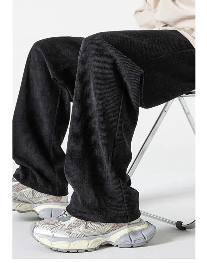 Wide-leg Drawstring Sweatpants