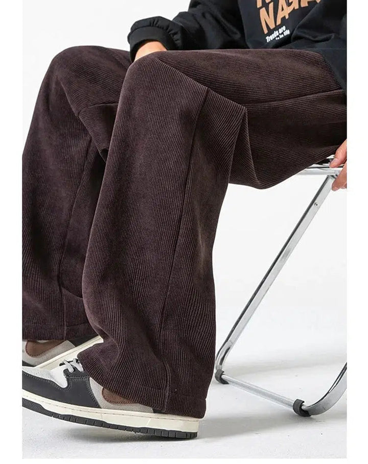 Wide-leg Drawstring Sweatpants