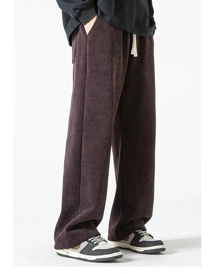 Wide-leg Drawstring Sweatpants