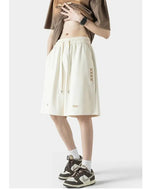 Wide-leg Embroidery Shorts