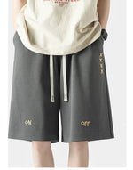 Wide-leg Embroidery Shorts