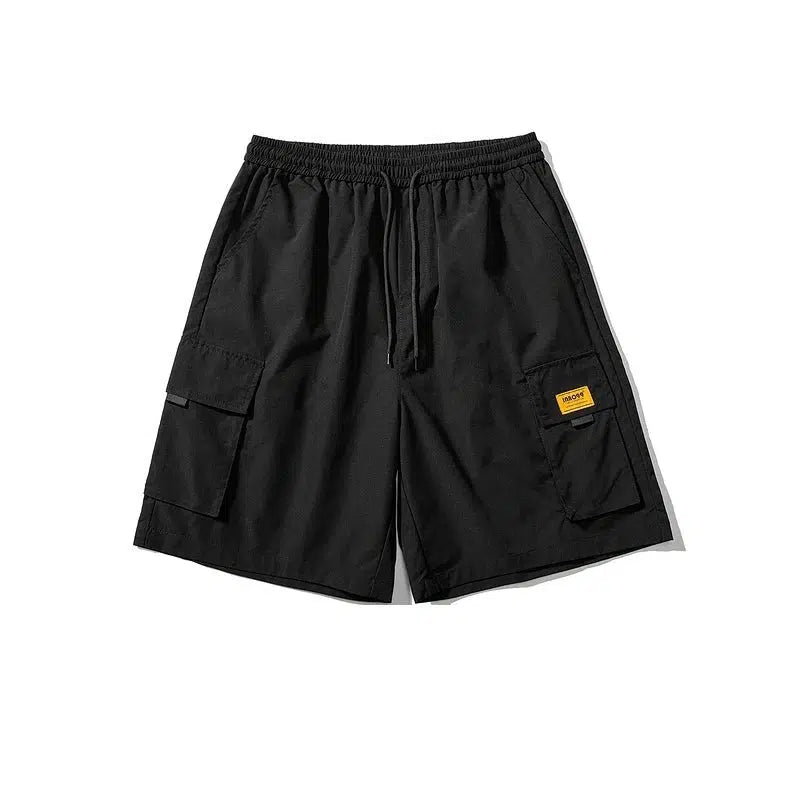 Wide-leg Multi-pocket Shorts