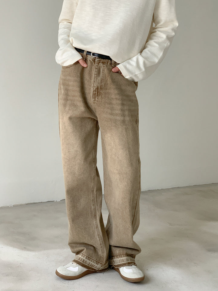 Wide-leg Straight-leg Jeans