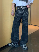 Wide-leg Straight-leg Jeans