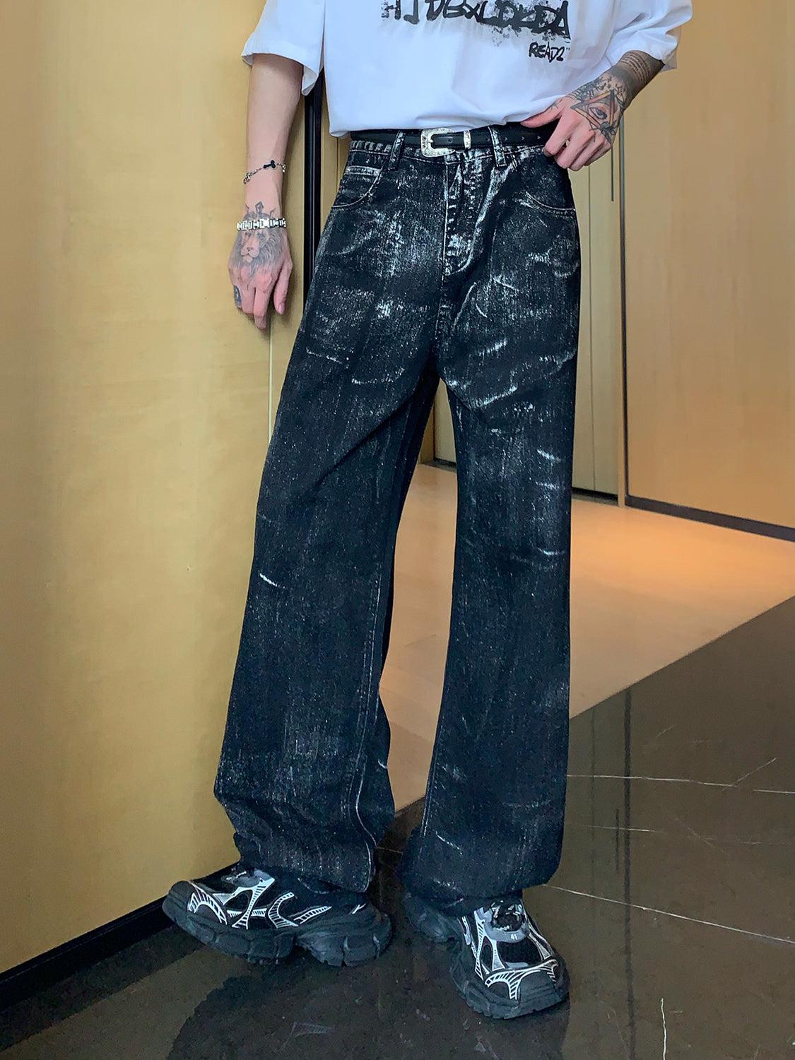 Wide-leg Straight-leg Jeans