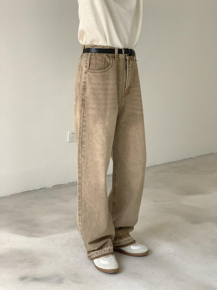 Wide-leg Straight-leg Jeans