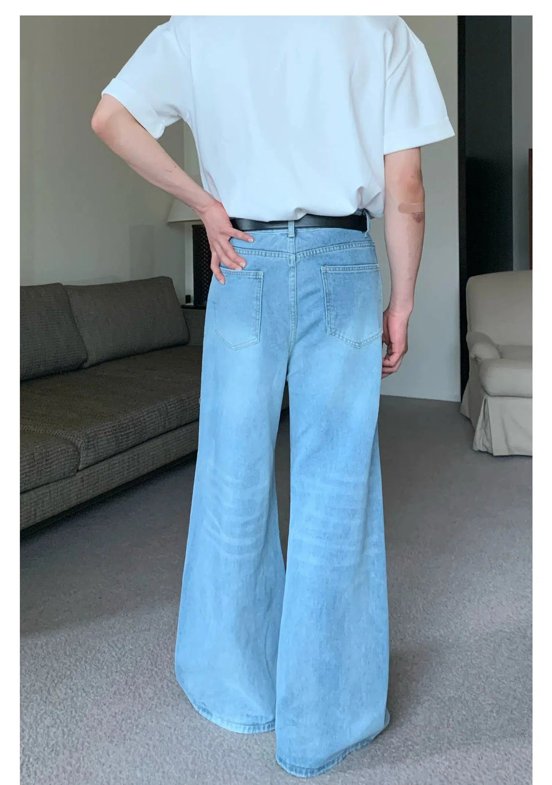 Wide-leg Straight-leg Jeans