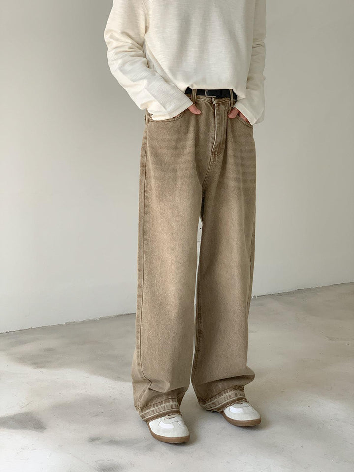 Wide-leg Straight-leg Jeans