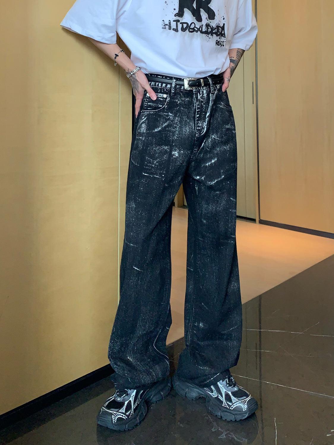 Wide-leg Straight-leg Jeans
