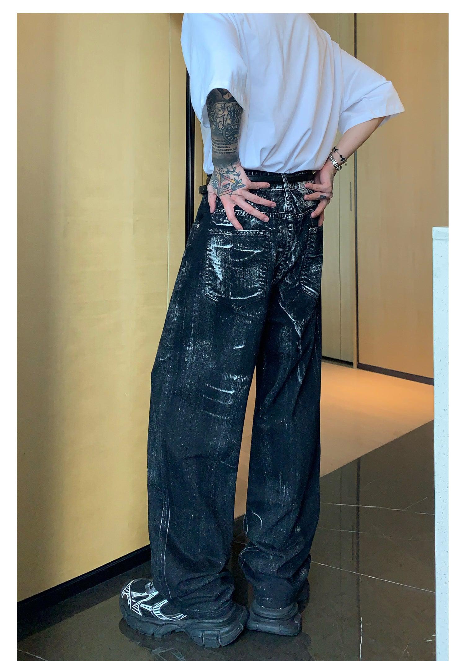 Wide-leg Straight-leg Jeans