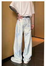 Wide-leg Straight-leg Jeans