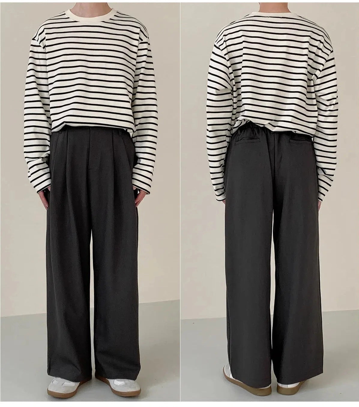Wide-leg Suit Pants