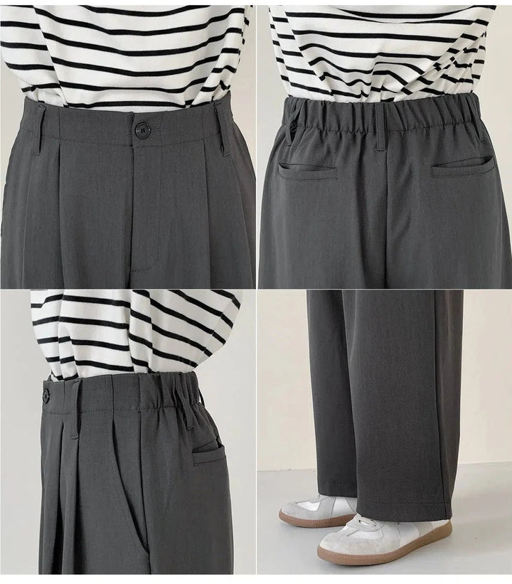 Wide-leg Suit Pants