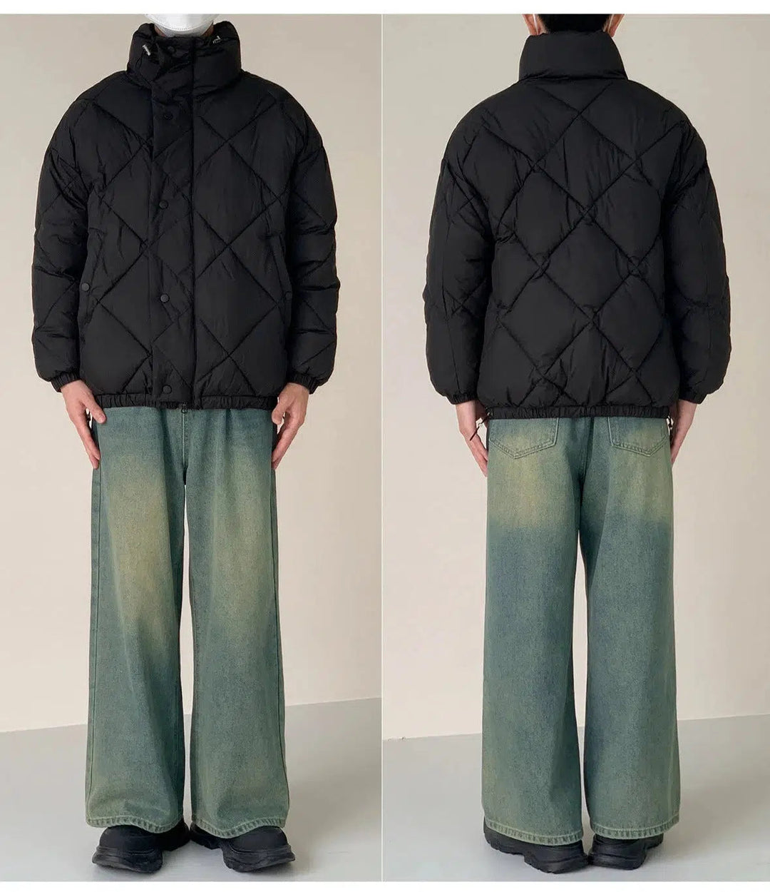 Windproof Padded Cotton Down Jacket