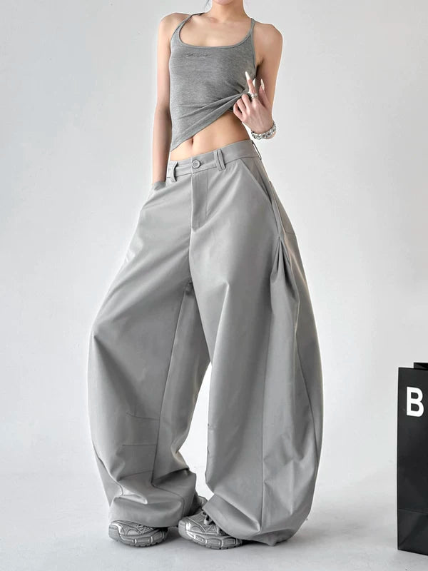 High Waisted Wide Leg Cargo Pants 2