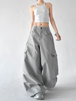 Wide Leg Multi Pocket Cargo Pants 5