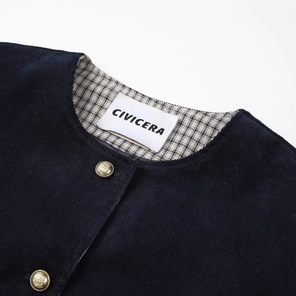 Casual Button-Up Coat with Pockets