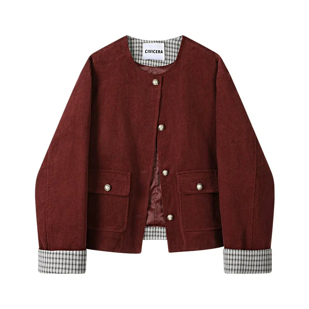 Casual Button-Up Coat with Pockets