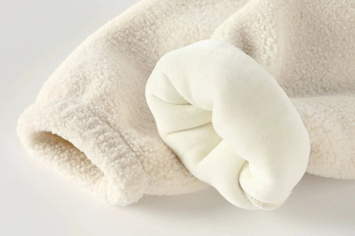 Hooded Fleece Zip-Up Coat