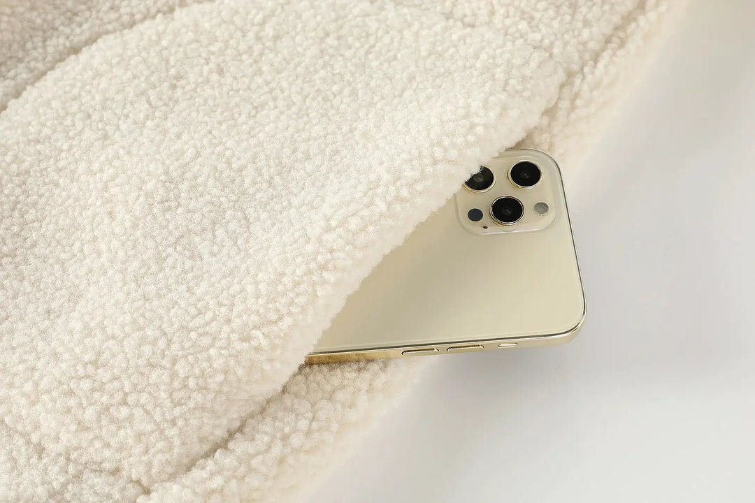 Hooded Fleece Zip-Up Coat
