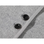 Fringed Scarf Wool Coat