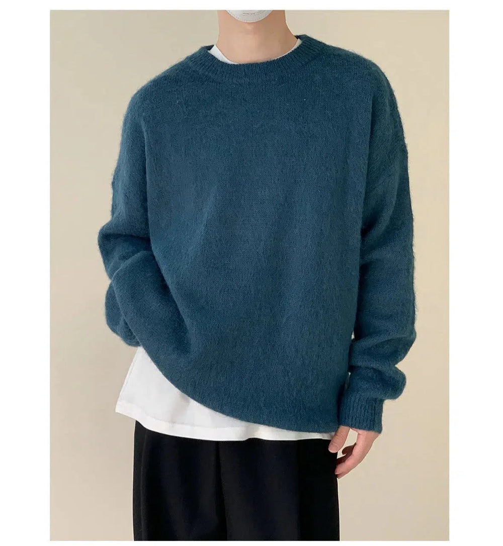 Wool Blended Mohair Sweater