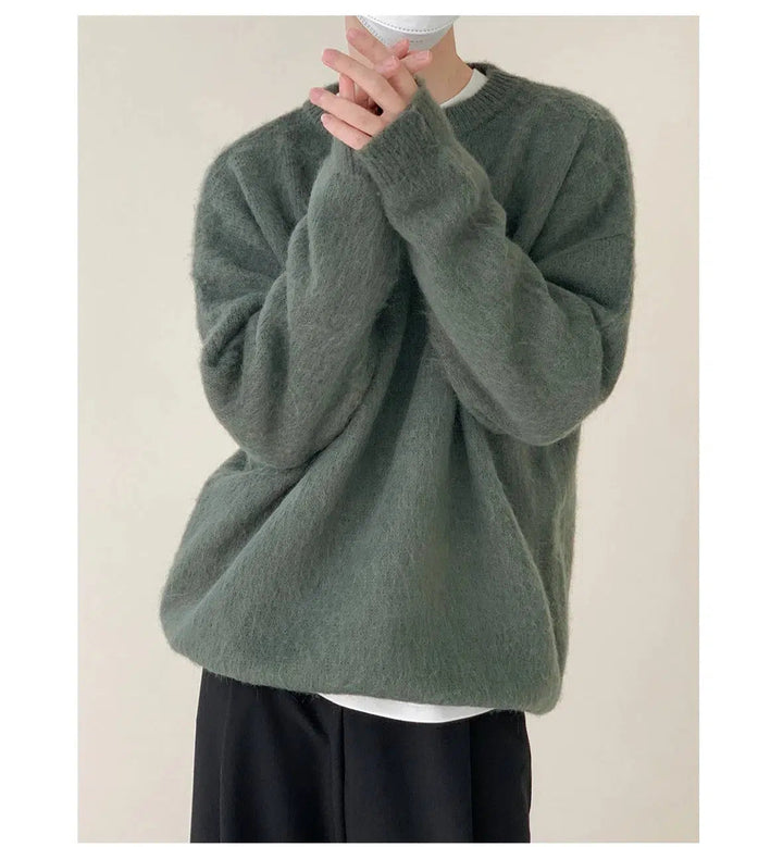 Wool Blended Mohair Sweater