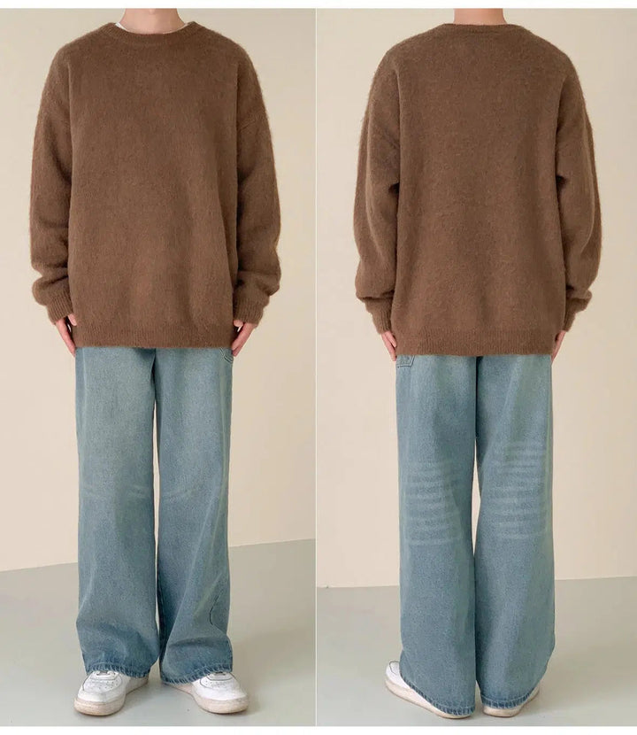 Wool Blended Mohair Sweater