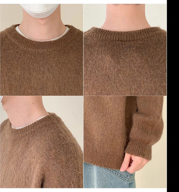 Wool Blended Mohair Sweater