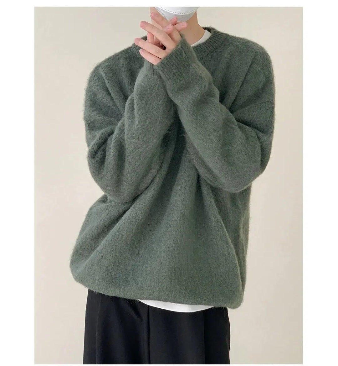 Wool Blended Mohair Sweater