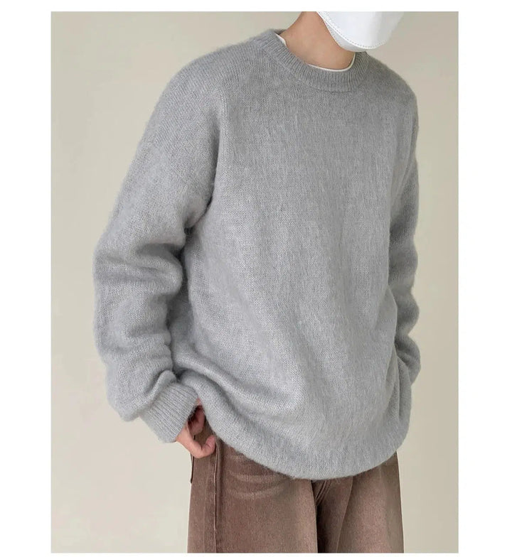 Wool Blended Mohair Sweater