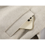 Plaid Cuffs Hooded Wool Coat