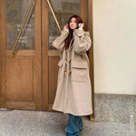 Wool Duffle Coat with Toggle Closure