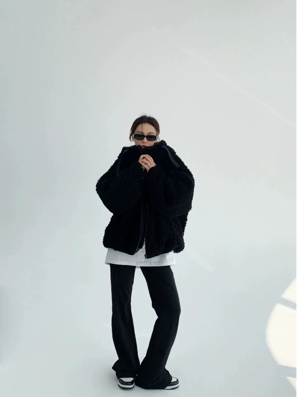 Wool Embroidery Hooded Jacket