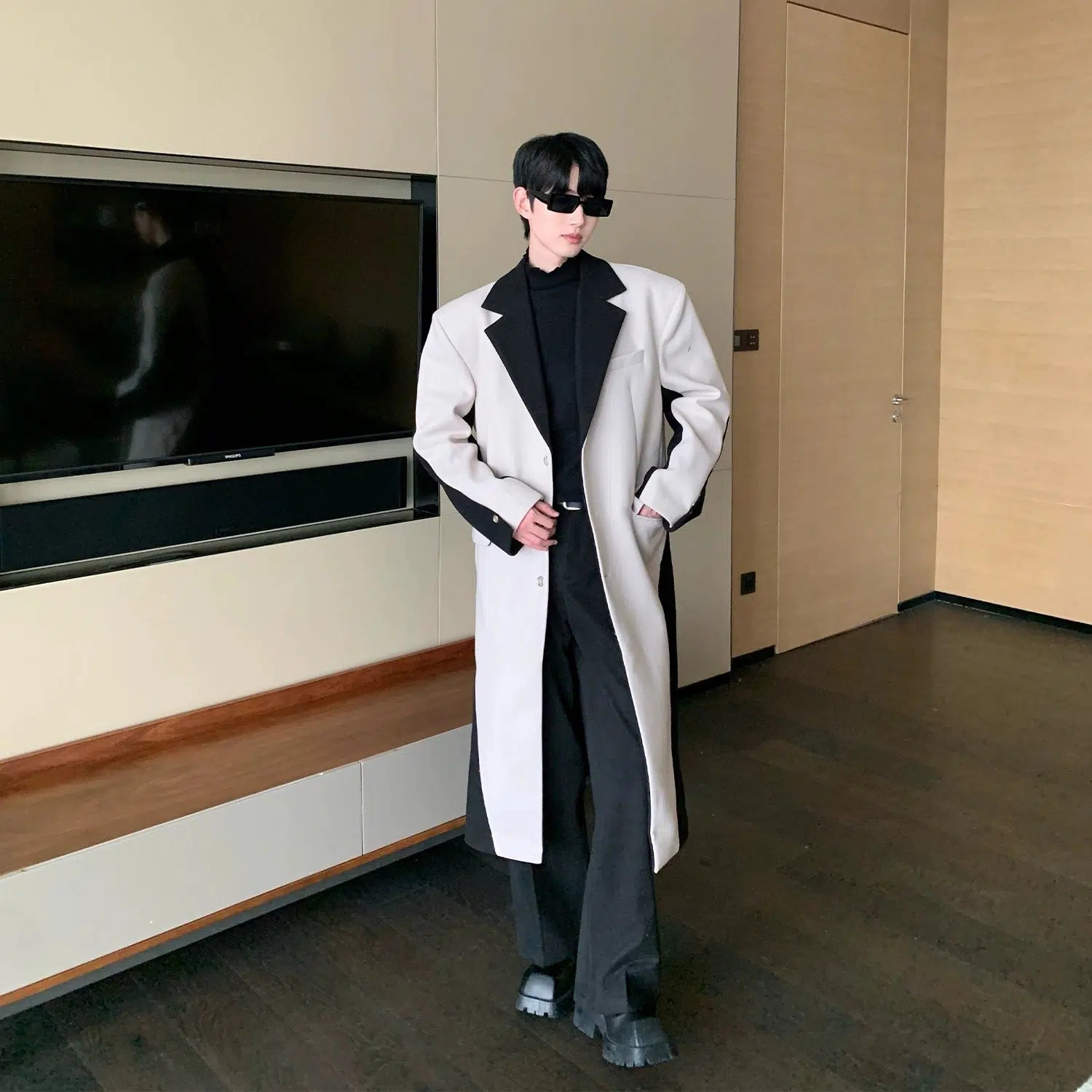 Woolen Over-the-knee Coat