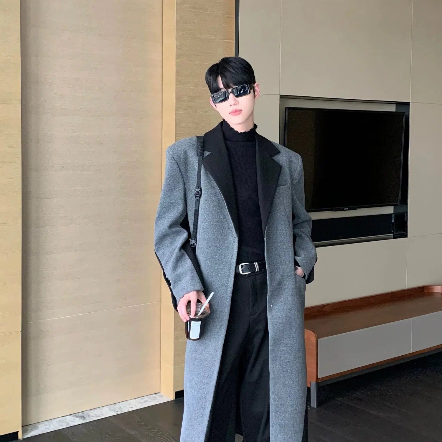 Woolen Over-the-knee Coat