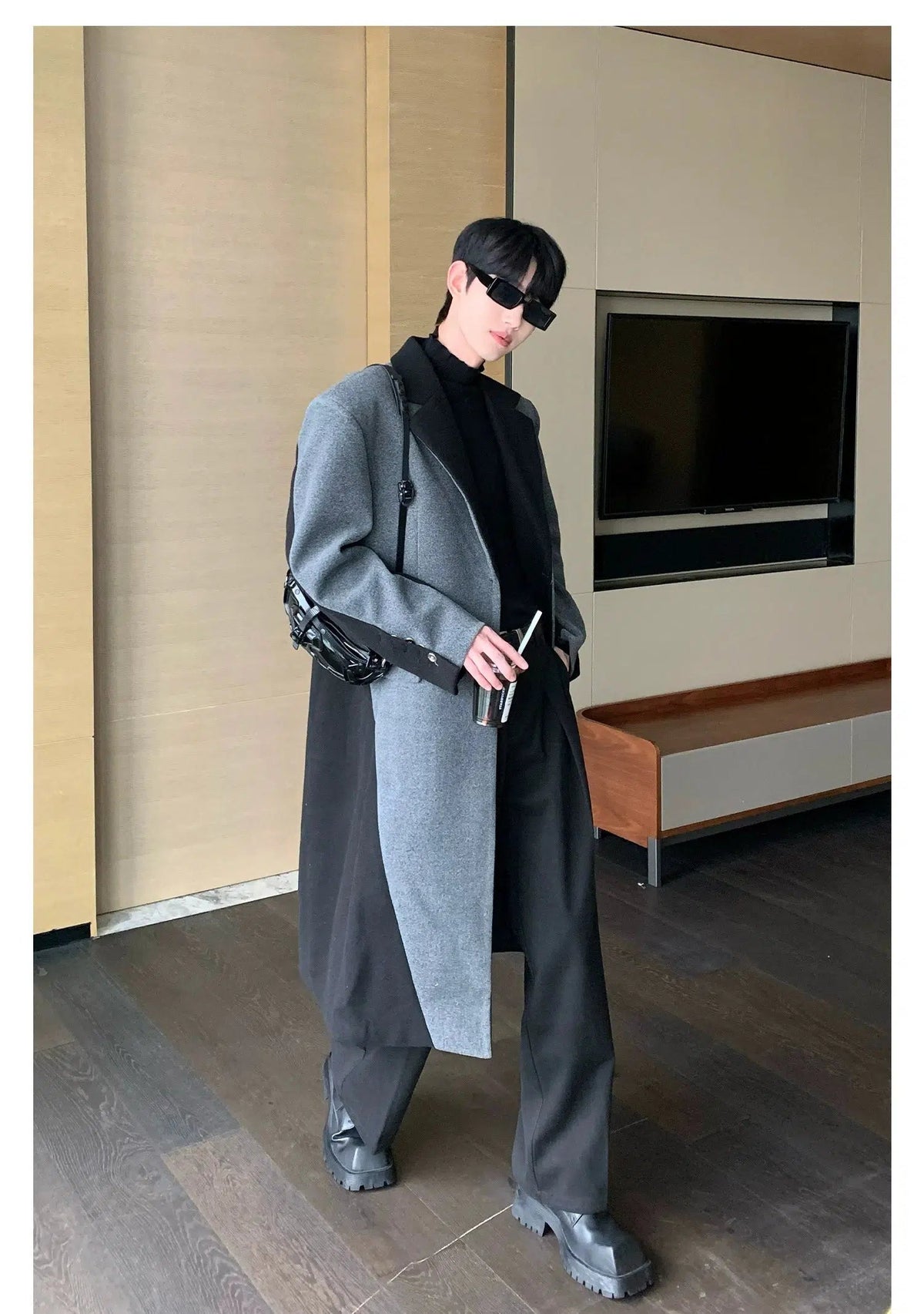 Woolen Over-the-knee Coat