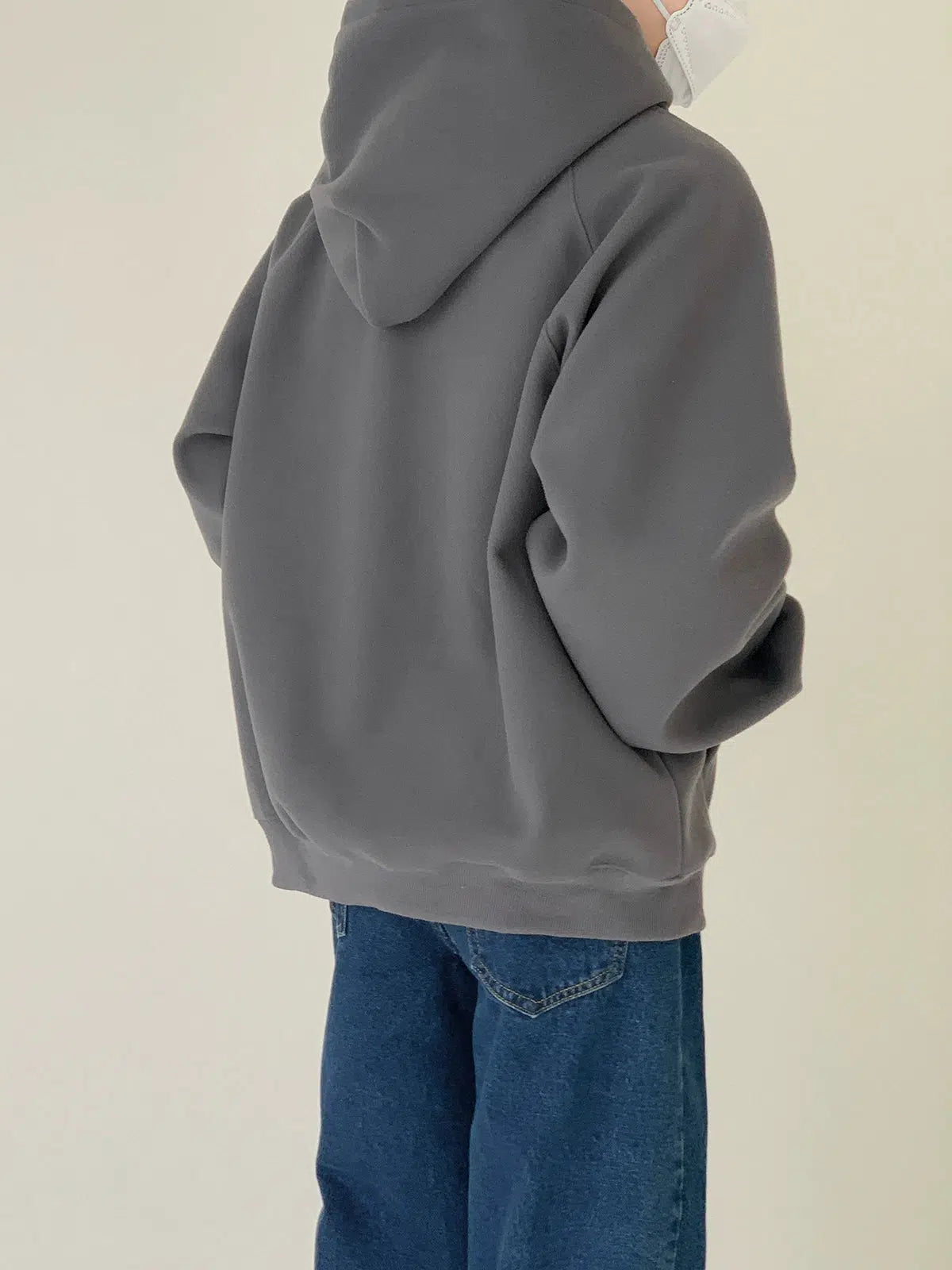 Woolen Sweatshirt with Kangaroo Pocket
