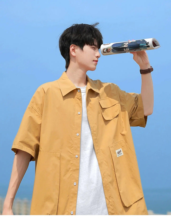 Work Shirt Short-Sleeved Shirt Jacket
