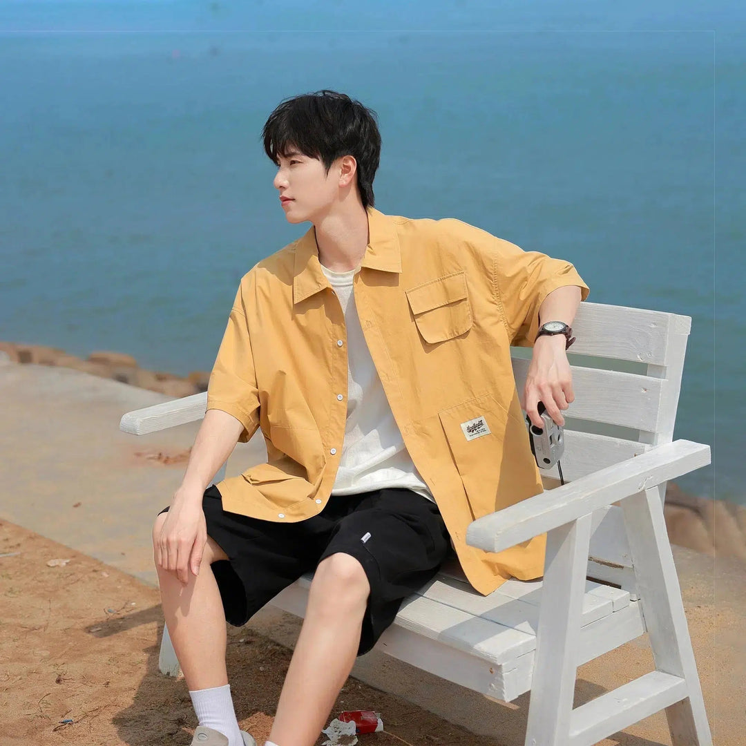 Work Shirt Short-Sleeved Shirt Jacket